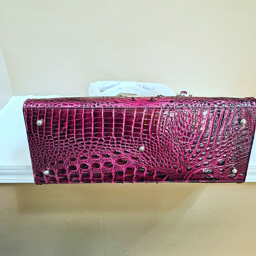 NWT Brahmin CHERRY LACQUER Sophia w/Veronica Wallet - Picture 10 of 16